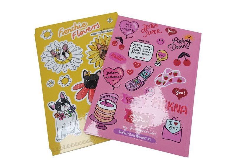 Adhesive Cartoon Kiss Cut Paper