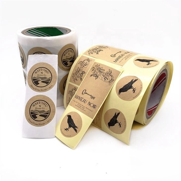 kraft sticker labels