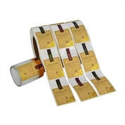 Jigarrang Kraft stiker yorliqlari