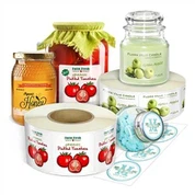 Oziq-ovqat yopishtiruvchi stiker yorlig'i